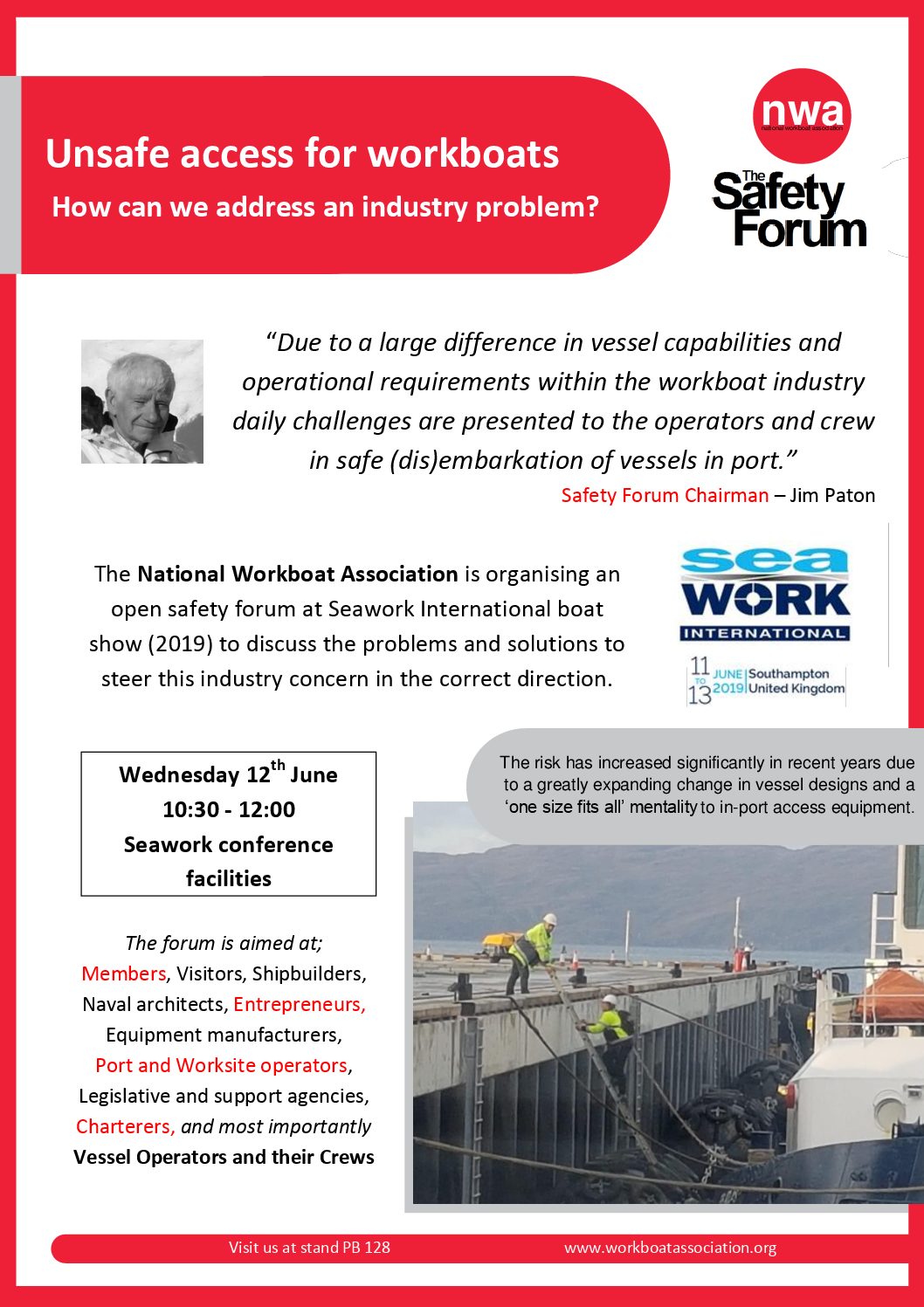 Safety Forum at Seawork 2019