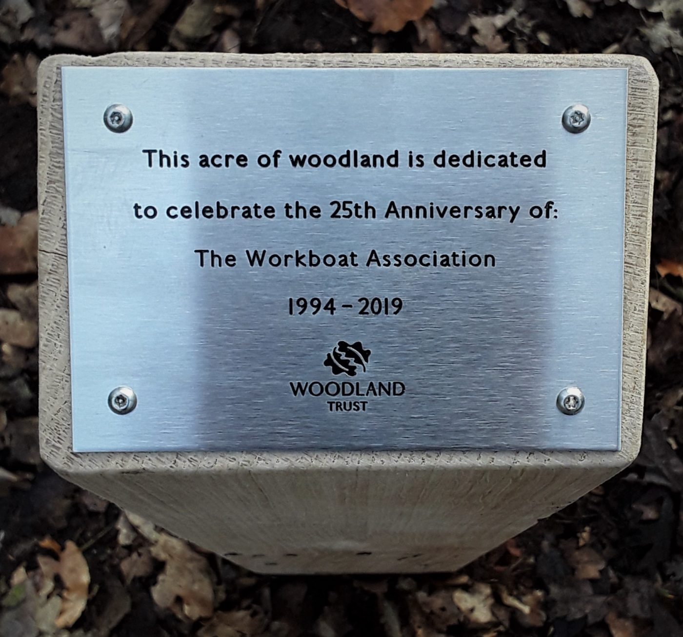 Workboat Association honour the Woodland Trust to mark their 25th Anniversary