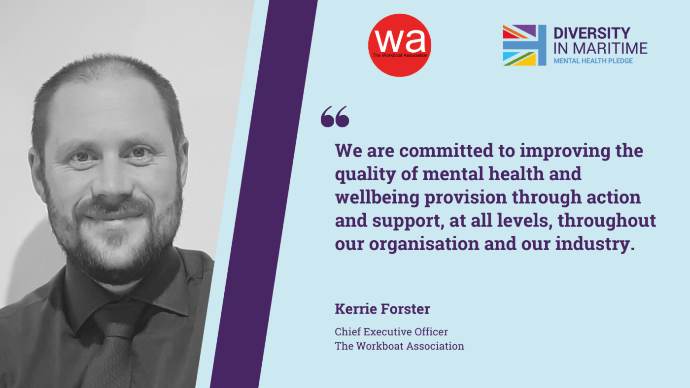 Workboat Association signs Maritime UK Mental Health Pledge